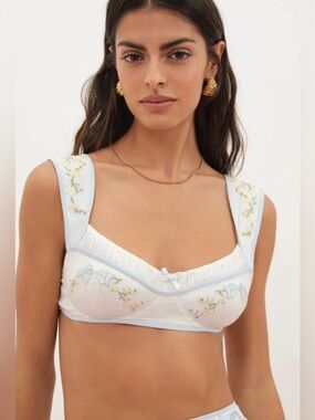 For Love And Lemons Baby Bows Bra Top